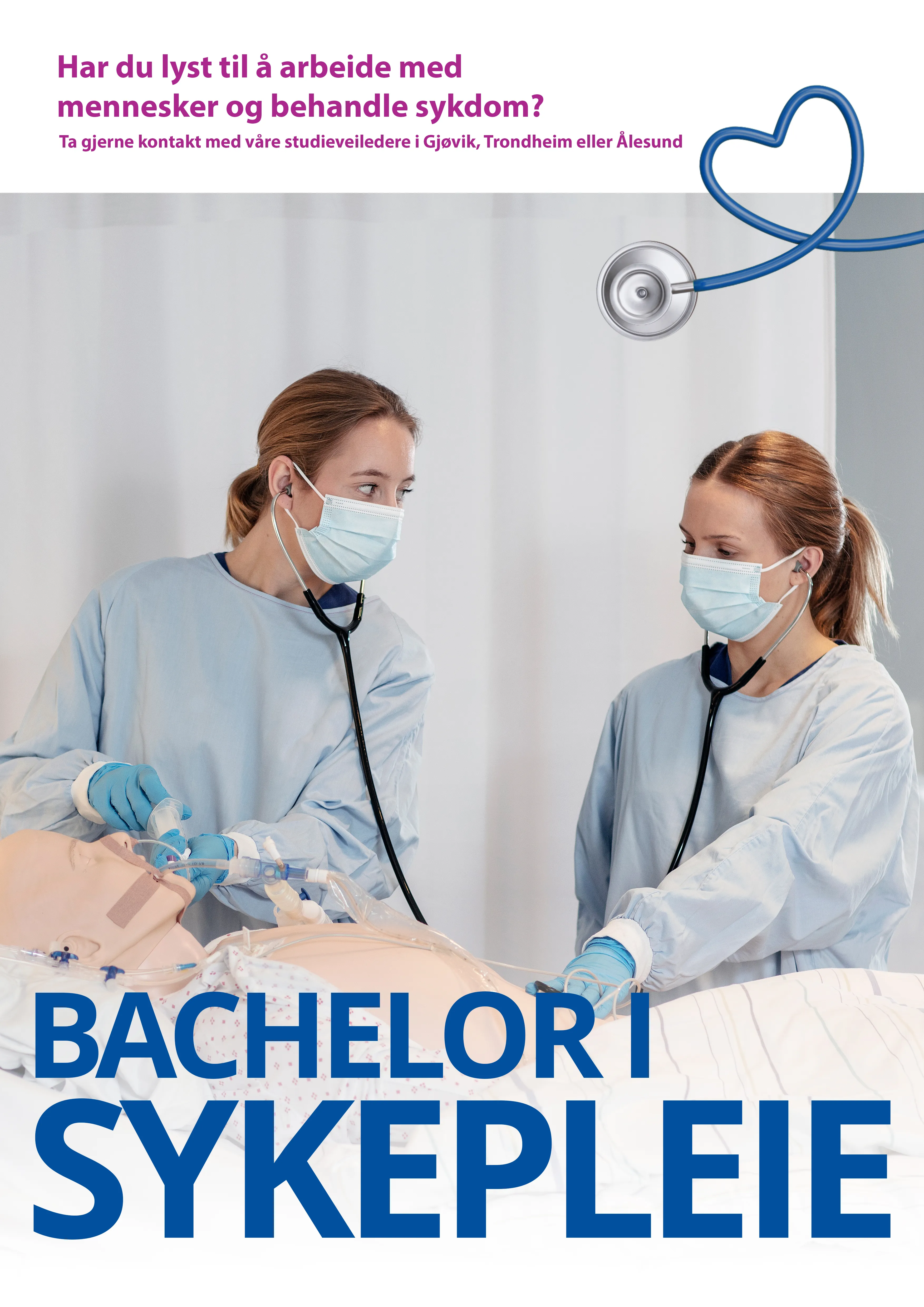 Bachelor i sykepleie — mottakerorientert plakat
